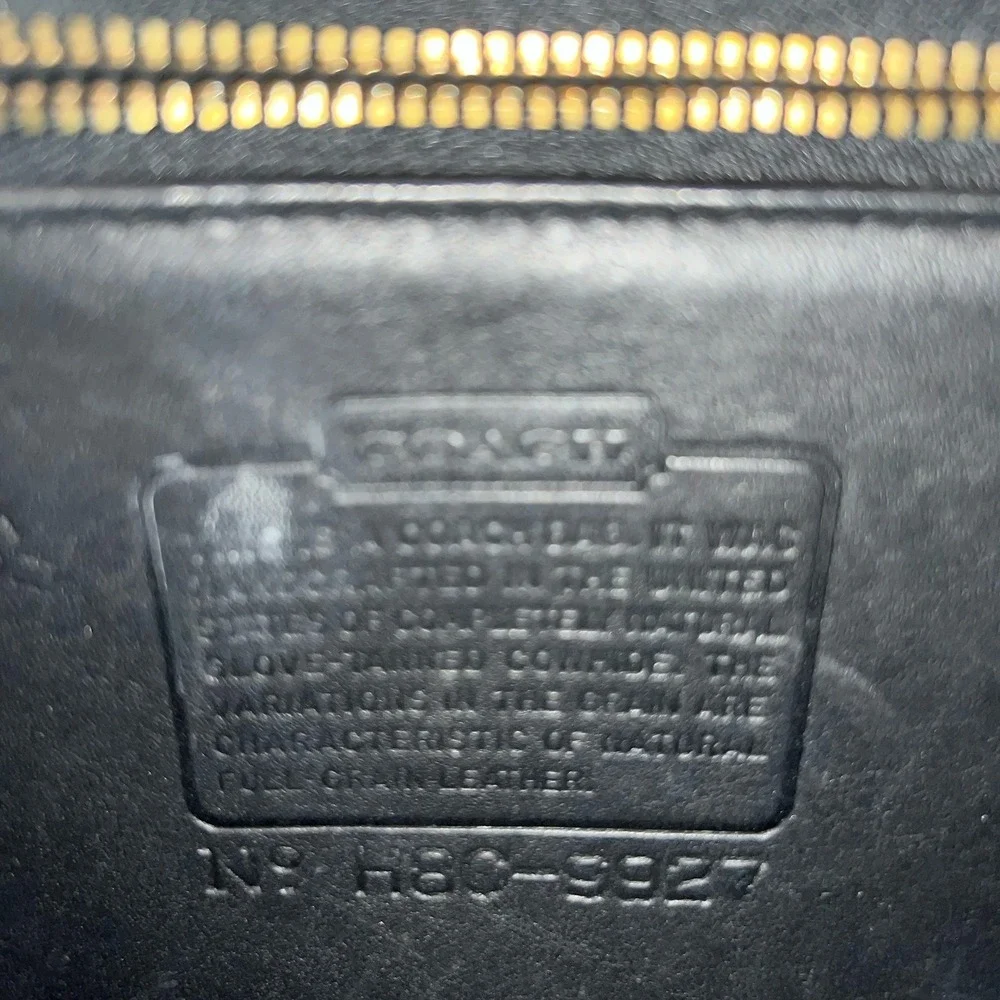 Vintage Black Coach Willis Bag 9927 Crossbody & Top Handle Purse Loose Stitching